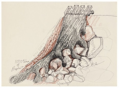 Robert Smithson, 1,000 Tons of Asphalt, 1969, Marian Goodman Gallery