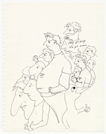 Sean Landers,  Doodles Suite #5, 1993, greengrassi