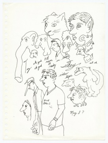 Sean Landers, Doodles Suite #17, 1993, greengrassi