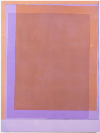 Matt Connors, Thirds (violet/orange), 2012, Cherry and Martin