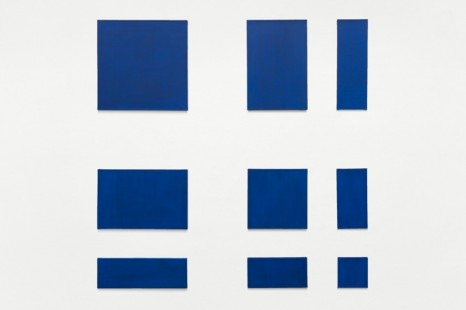 Paul Mogensen, no title (cobalt blue, nine part separated rectangles), 1970 , Blum & Poe