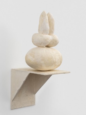 Phyllida Barlow, untitled: pointerbreasts; 2020 (object for a cabinet drawer) lockdown 13, 2020 , Hauser & Wirth