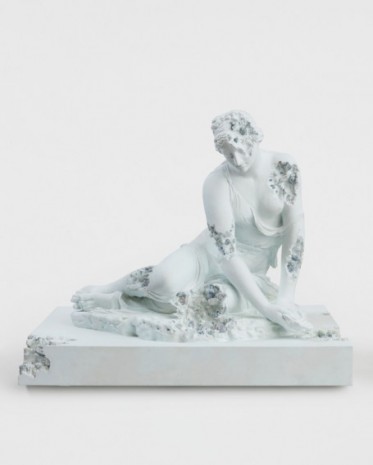 Daniel Arsham, Blue Calcite Eroded Nymph with a Shell, 2020 , Perrotin