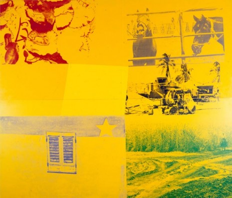Robert Rauschenberg, Yellow Ranch (Rancho Amarillo), ROCI Cuba, 1988, Galerie Thaddaeus Ropac