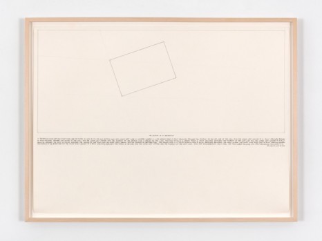 Sol LeWitt, The Location of a Rectangle, 1974 , Paula Cooper Gallery