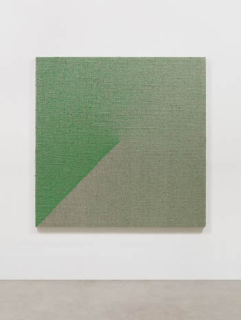 Analia Saban, Analia Saban Woven Angle Gradient as Weft, Permanent Green Light, 2021 , Tanya Bonakdar Gallery