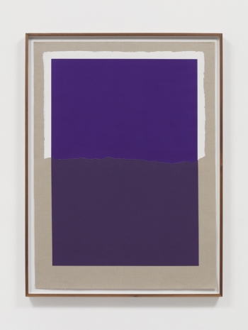 Analia Saban, Printed Paint (Medium Violet / Color Mode: RGB (Red:32 – Green:0 – Blue:255)), 2021 , Tanya Bonakdar Gallery