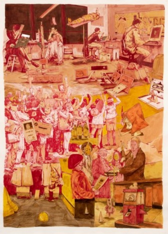 William Buchina, Scenery in Red, Yellow, Orange, 2020 , Hollis Taggart