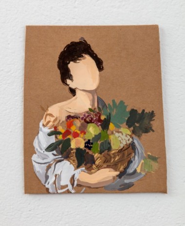 Gideon Rubin, Boy With a Basket of Fruit (From Caravaggio to Beyoncé), 12/2020 - 02/2021 , Monica De Cardenas