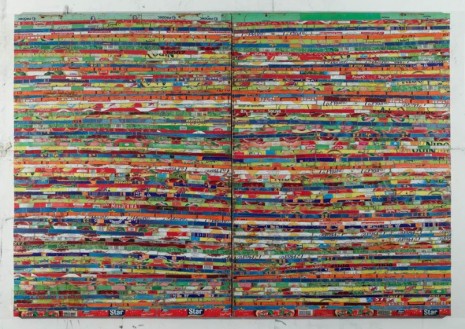 Adel Abdessemed, Cocorico painting, A tort et à raison (2), 2017-2020 , Wilde