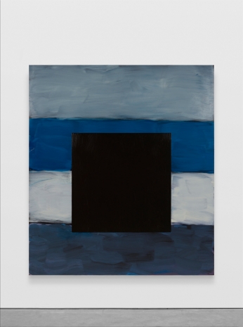 Sean Scully, Black Square Blue, 2020 , Lisson Gallery