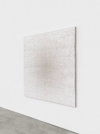 Analia Saban, Woven Radial Gradient as Weft (Linen on White), 2020 , Sprüth Magers