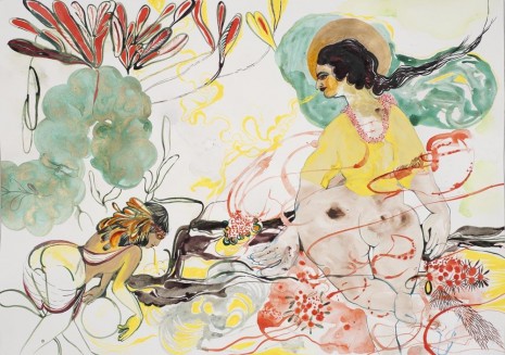 Rina Banerjee, The task, virtues of courage, loyalty and the perils of desire, fear, 2012, Galerie Nathalie Obadia