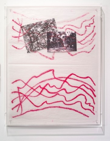 Sarkis, 2020.04.17 L'arc en ciel en rouge à lèvres (avec images danse de serpent du tribu Hopi et détail de Pollock), 2020 , Galerie Nathalie Obadia
