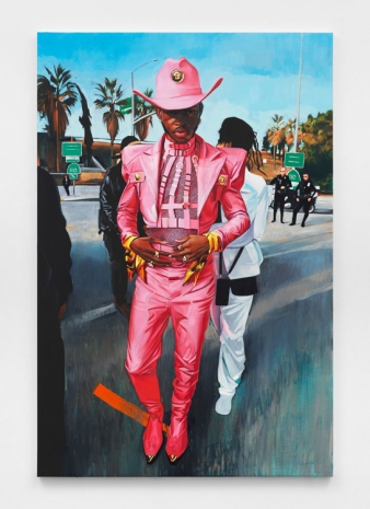 Sam McKinniss, Lil Nas X with Friends and Cops, 2021 , Almine Rech