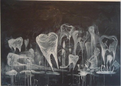 Manuel Ocampo , Untitled (Ghost Teeth), 2008 , Galerie Nathalie Obadia