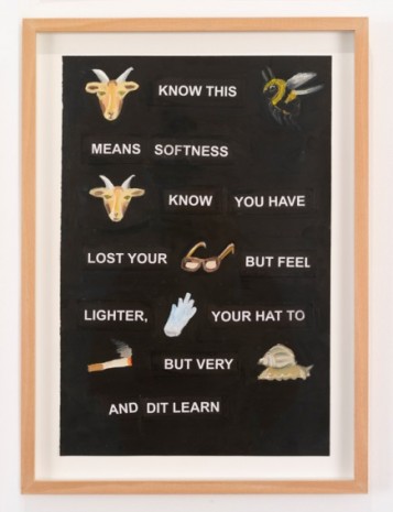 Laure Prouvost , From The Drawer, You Know This Bee Means Softness, 2020 , Galerie Nathalie Obadia