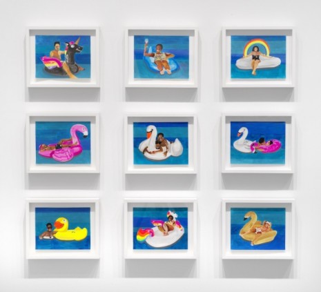 Derrick Adams, Petite Floater 21-28, 2020 , Rhona Hoffman Gallery