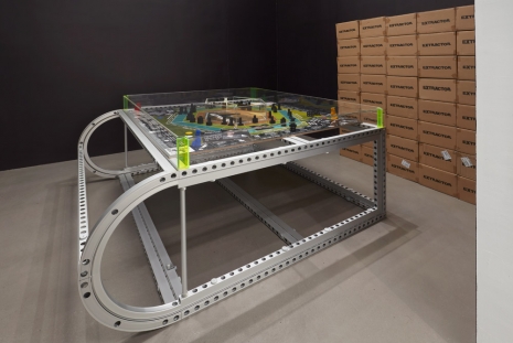 Simon Denny, Extractor Board Game XL Display Prototype, 2019, Petzel Gallery
