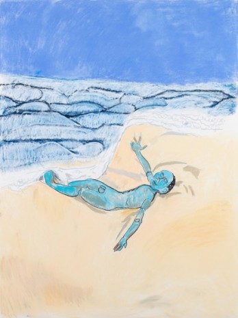 Paula Rego , The Sky was Blue the Sea was Blue and the Boy was Blue, 2017 , Victoria Miro