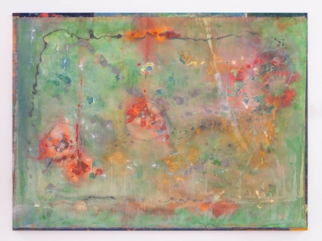 Frank Bowling, Wobbly V with Bunches, 2020 , Hauser & Wirth