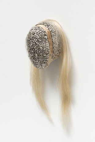 Allison Janae Hamilton, Silver Mask with Pall Mane, 2021 , Marianne Boesky Gallery