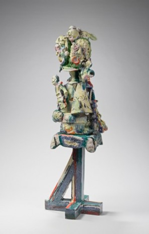Viola Frey, Untitled (Bricolage with Flower Head, Bunny Heads, and Doll Heads), 1980-1983 , GAVLAK