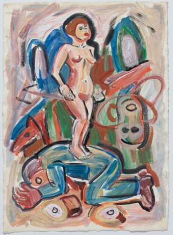 Viola Frey, Untitled (Nude Woman on Lying Man), 1985 , GAVLAK