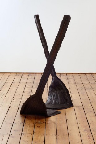 Evan Holloway, Two Brooms, 2012, The Approach