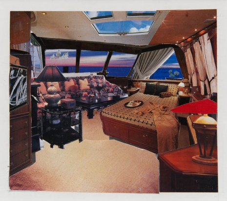 Dexter Dalwood, Jackie’s cabin on the Christina O, 1999, Simon Lee Gallery