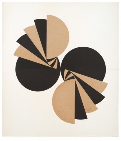 Karl-Heinz Adler, Schichtung mit geteilten Kreisen, 1959 , Galerie EIGEN + ART