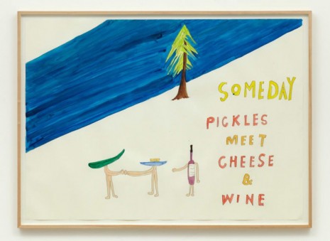 Shimabuku, Poster for Cucumber Journey II (Someday pickles meet cheese and wine), 2003 , Amanda Wilkinson