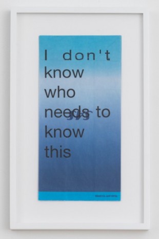 Cory Arcangel, I don't know who needs to know this, 2020 , Greene Naftali