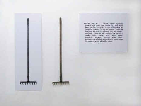 Joseph Kosuth , One and three Rakes, 1965 , Lia Rumma Gallery