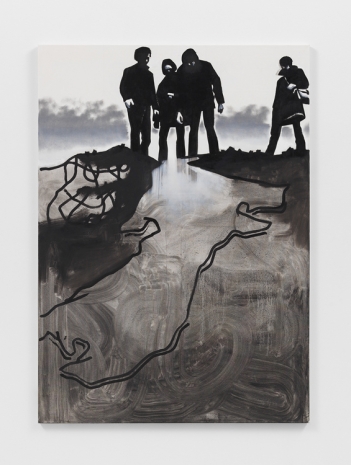 Wilhelm Sasnal, Glue Rundown, 2020 , Anton Kern Gallery
