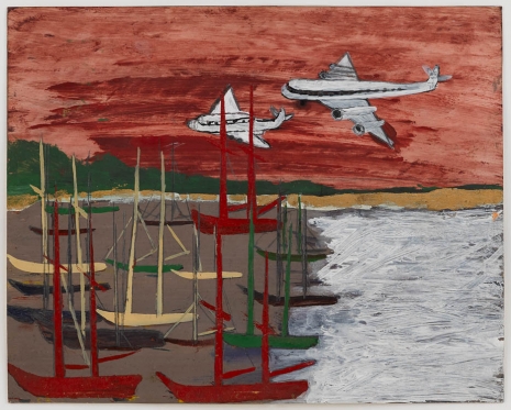 Frank Walter, Untitled (Airplanes over boats in harbor), n.d., David Zwirner