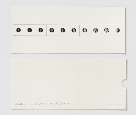 Sol LeWitt , Schematic Drawing for Muybridge II, 1964/1970 , Marian Goodman Gallery