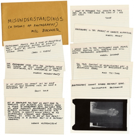 Mel Bochner , Misunderstandings (A Theory of Photography), 1970 , Marian Goodman Gallery