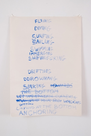 Daniele Formica, List of actions that deal with states of matter, 2020, Ellen de Bruijne PROJECTS