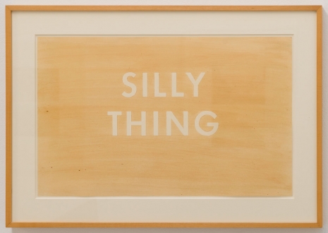 Ed Ruscha , Silly Thing, 1975, Mai 36 Galerie