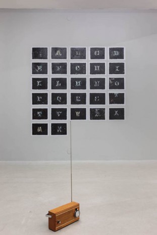 Felix Gmelin, One after the other, Letters, 2012, Galerie Nordenhake