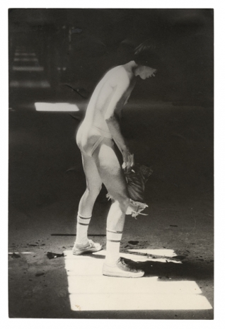 Alvin Baltrop, The Piers (man wearing jockstrap, holding shorts), n.d. (1975-1986) , Galerie Buchholz