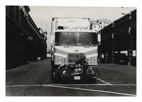 Alvin Baltrop, Truck with motorcycle, elevated west side highway, n.d. (1975-1986) , Galerie Buchholz