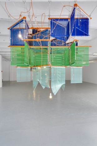 Haegue Yang, Drifting Tree House with Orangery Branches, 2012, Galerie Chantal Crousel