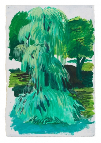 Allison Katz, Weeping Willow, Central Park, 2007 , Luhring Augustine