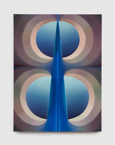 Loie Hollowell, Split orbs in flesh and blue, 2021, König Galerie
