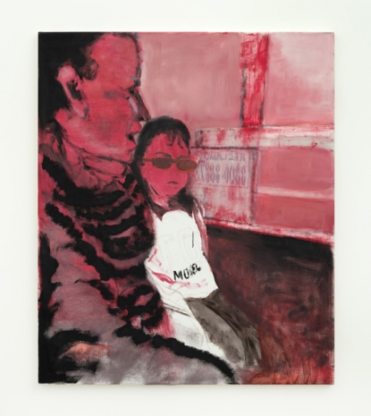 Valentina Liernur, Niña y señora en colectivo (rosa), 2021 , Simon Lee Gallery