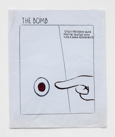 Raymond Pettibon, No Title (The bomb only…), 1989, David Zwirner