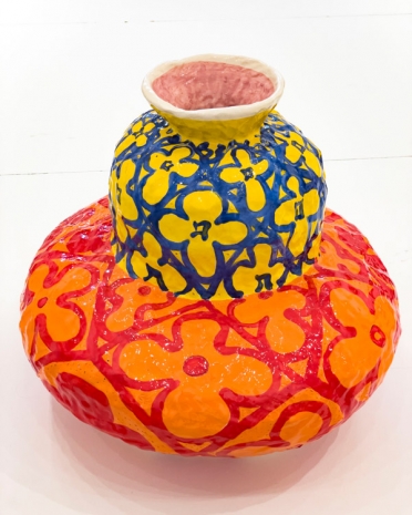Judy Ledgerwood , Double Gourd (Primary Triad), 2020 , Rhona Hoffman Gallery