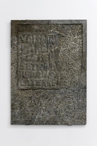 Aurélien Porte, Perspective Of Words, Combination Of Elements, Primordial Gestures (TERRE), 2012, New Galerie